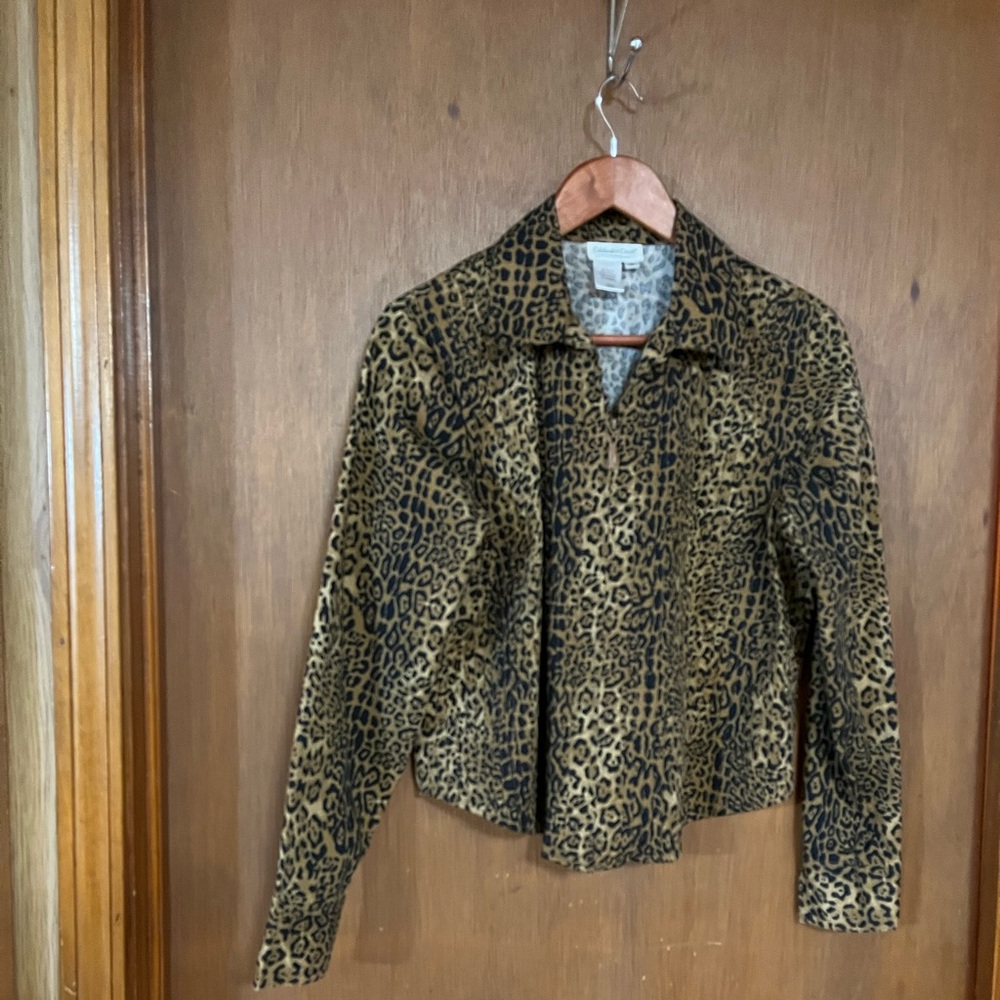 Coldwater Creek Animal Print Jacket
